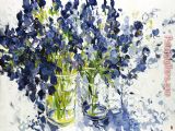 Leaves Paintings - Leaves Me Trembling by Bobbie Burgers